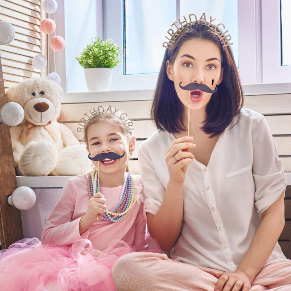 Corona Di Compleanno Con Fascia E Strass – Luccicante Tiara Per Donne E Ragazze, Oro Rosa