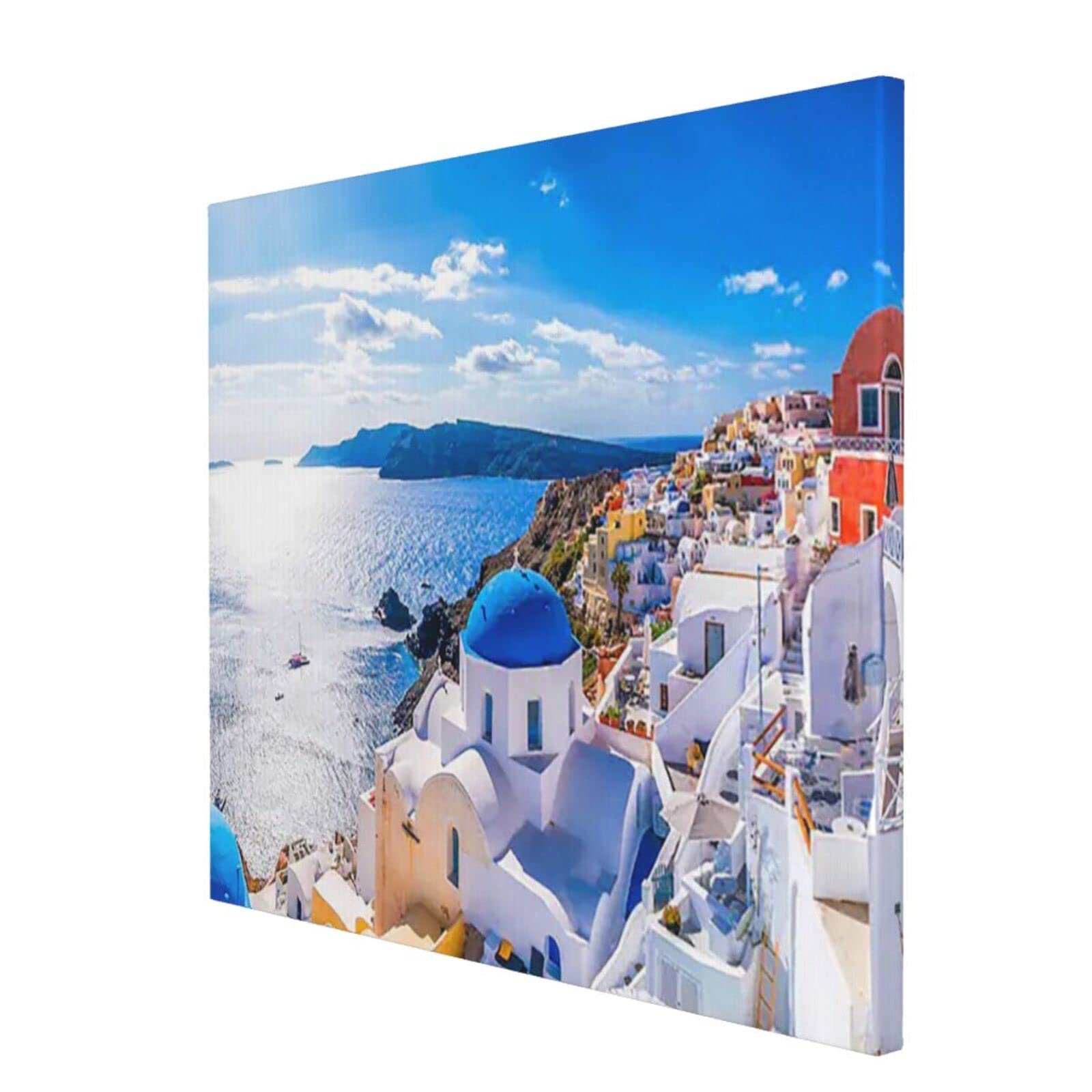 Amazon｜ギリシャのサントリーニ島の絶景 ポスター アートパネル
