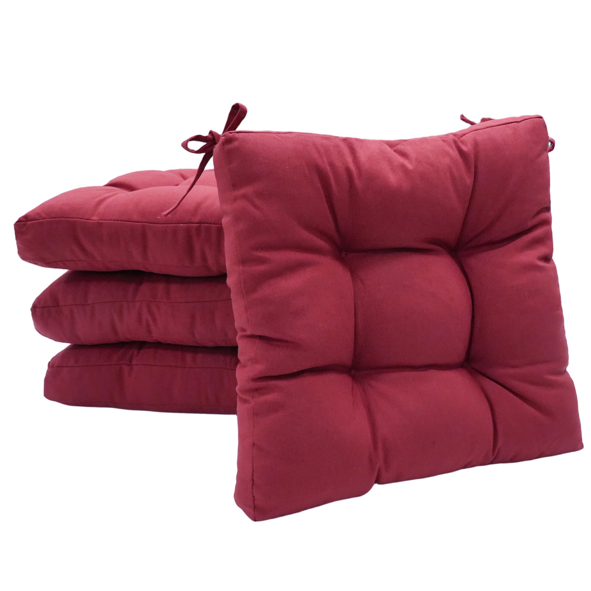 Viste tu hogar Pack 2 Cojines para Silla, 40x40x5 CM, Efecto Tridimensional, Relleno de 100% Poliéster, Ideal para Comedor, Terraza, Salón y Restaurante, Color Raya Beige, Fabricado en España — view 38