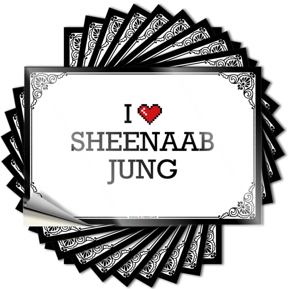 Lake House Decorations Laptop Decal - I Love Sheenaab Jung Southern Durable Sticker Easy Apply for Motorcross Decor(12X18CM)