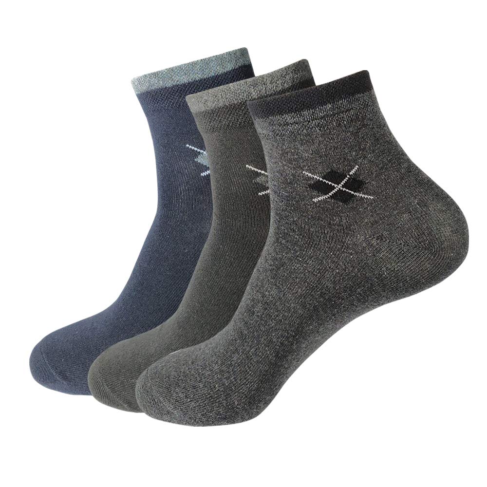 Sponsored Ad - Men's Ankle Length Cotton Socks – Pack of 3 | Soft, Breathable & Durable | Shoe Size 6 to 10 | Ideal for Casual, Sports & Office Use
