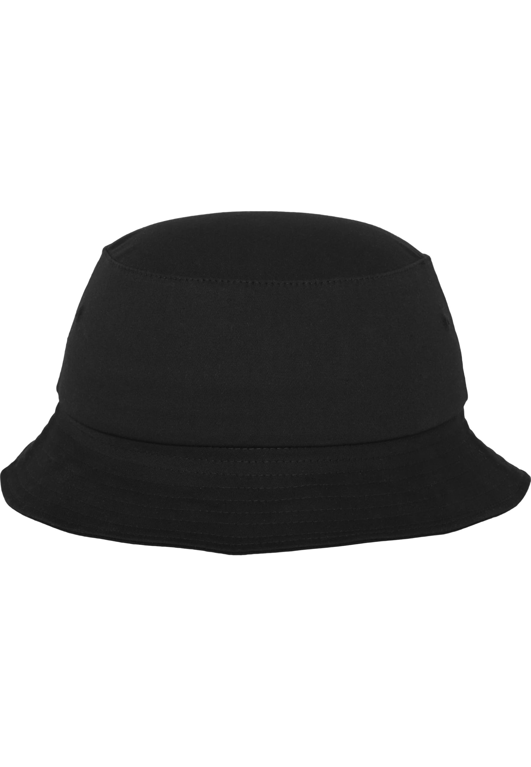 Flexfit Cotton Twill Bucket Hat Unisex Kapelusz Wędkarski, Czarny
