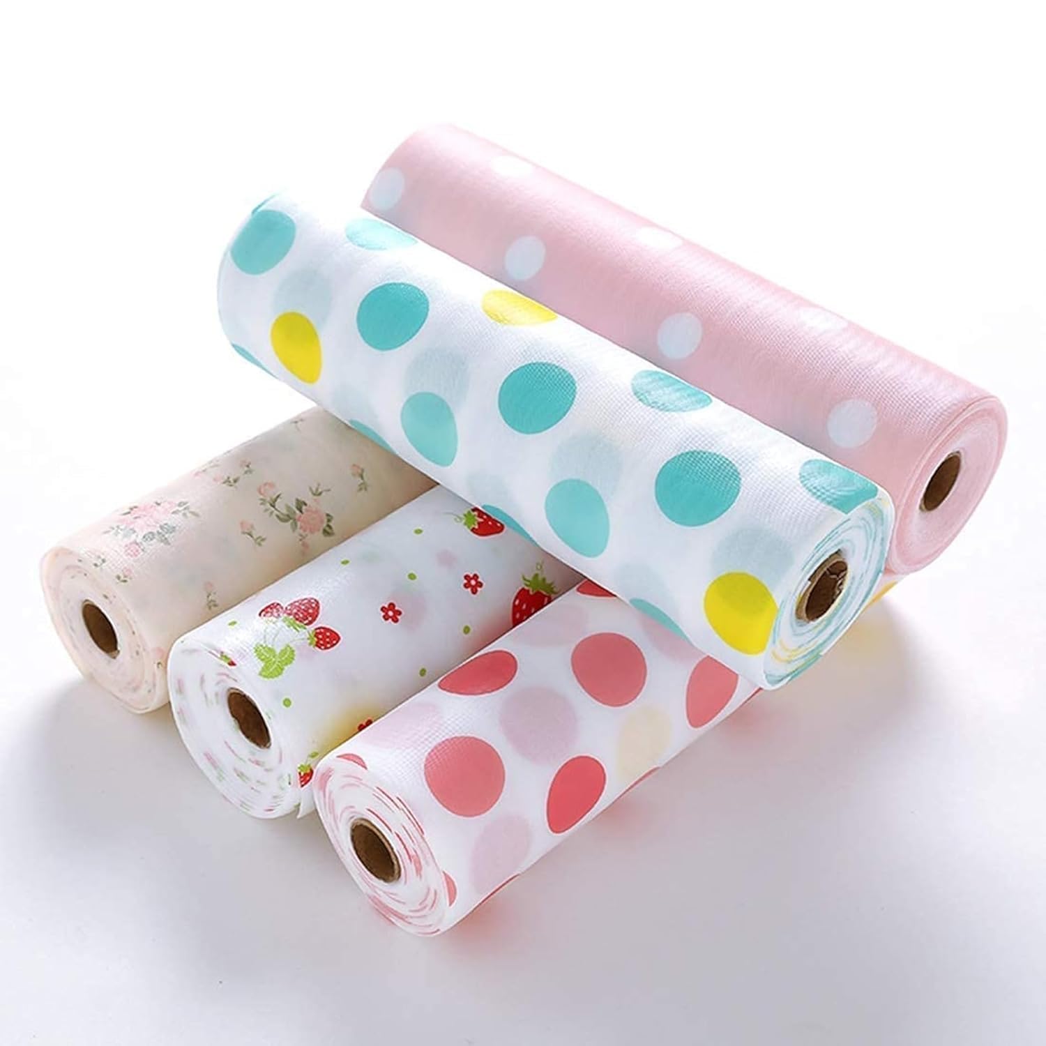 Kitchen Cupboard Liners Kitchen Shelf Mats Roll Sheets for Cupboard Shelves Antibacterial Cabinet Plastic Foam Household Wardrobe Drawer Pad Waterproof Non-Slip Paper Roll (30 X 300 CM)-image-1