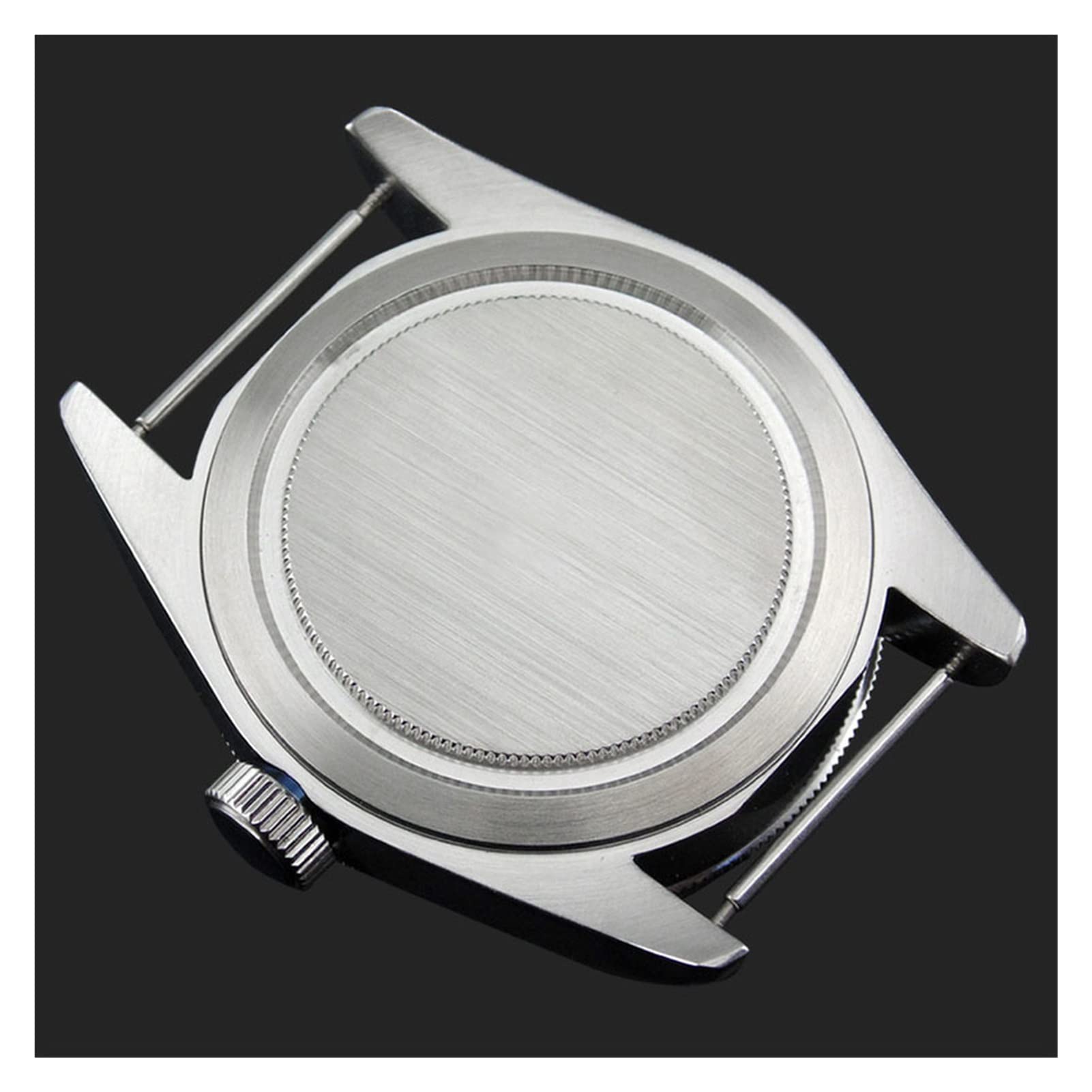 Caja de Cristal de Zafiro de 41 mm y herrajes para el Brazalete para el Movimiento mecánico 2824, Caja de Acero Inoxidable Cepillado 316L