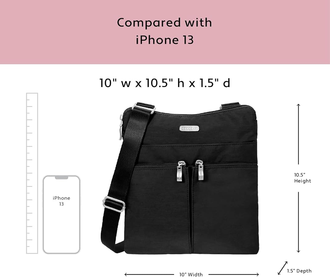 Baggallini horizon crossbody black Clearance