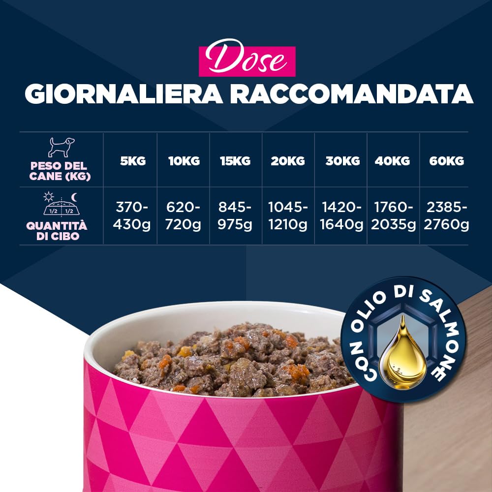 EUKANUBA Cibo umido per cani senior con tacchino e carote, cibo umido premium senza cereali per cani anziani, 6 x 400 g lattine