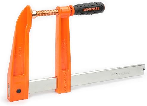 Jorgensen 7-Inch Deep-Reach Throat Bar Clamp, 12-Inch Max Opening