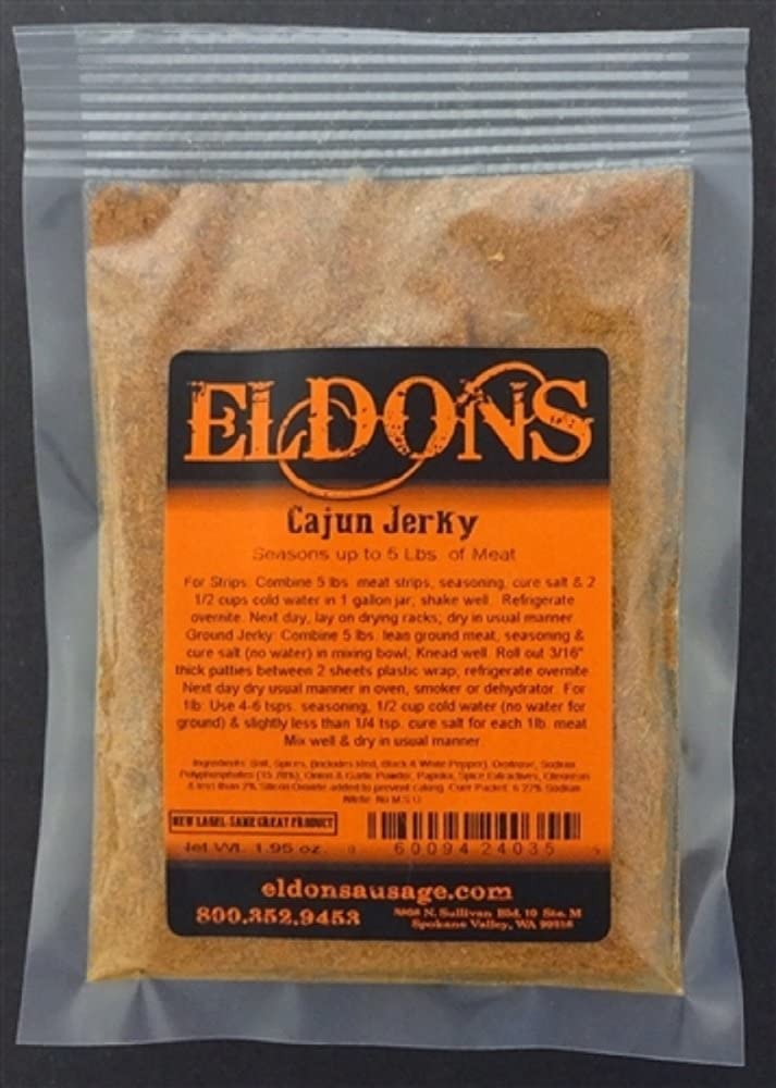 Jerky Seasoning Spice with Cure Seasons 5 Pounds Each - Your Choice of Flavor (Spicy Cajun)