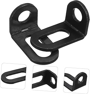 DOITOOL 20pcs Adjustable L-Shaped Corner Code Small Shelf Bracket Black Metal Shelves Corner Shelves Brackets for Shelves Brackets for Braces Joint Bracket Fastener Small l Brackets Black