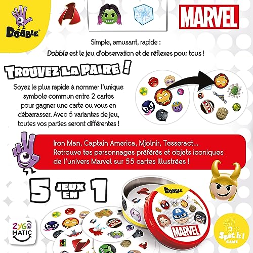Asmodee Dobble Marvel Emoji - vue 8