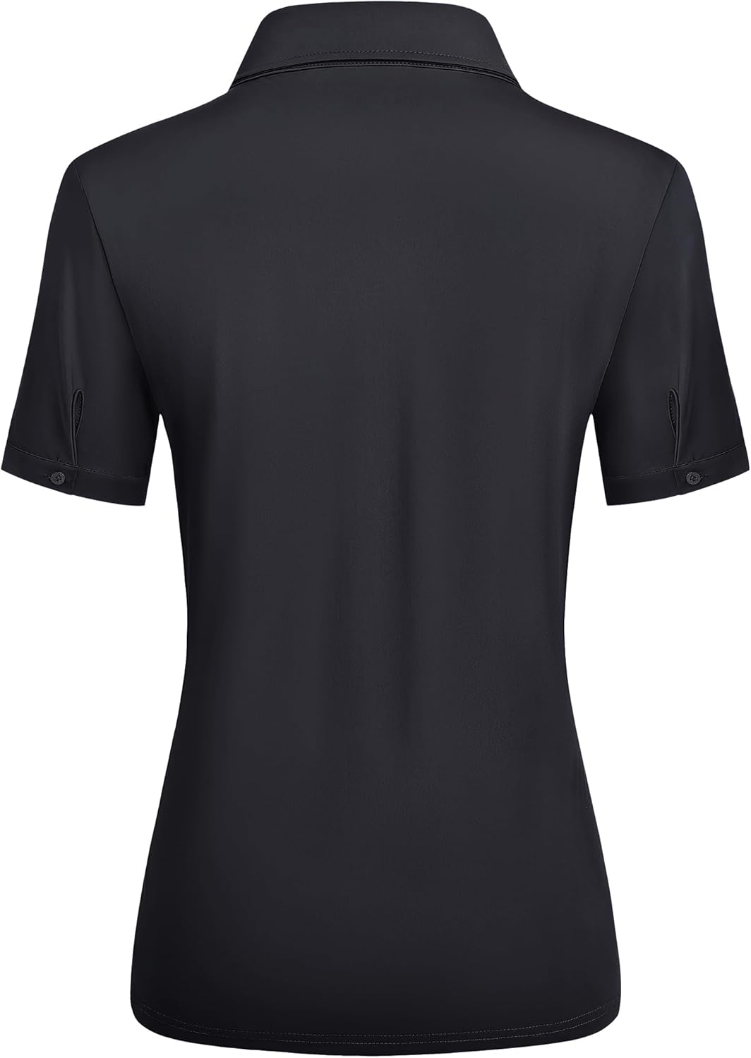 Button Down Shirts for Women Stretch Short Sleeve Dress Shirts for Women Collared Wrinkle Free Basic Business Top Work Blouse - Image 4