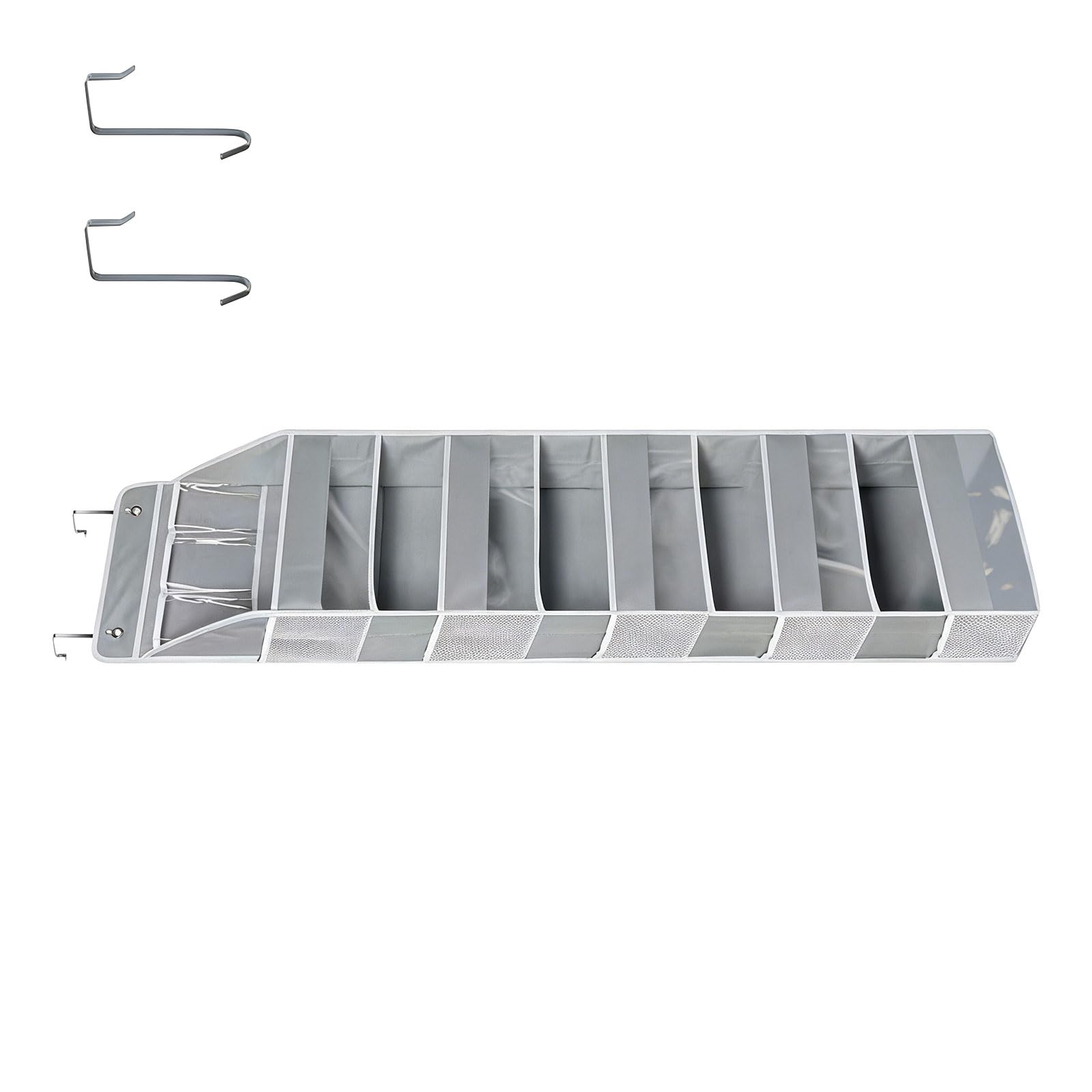 Piceioep Visible Wall Mount Storage Featuring Multi-Layer Pockets for Bathroom and Kitchen Waterproof PVC Storage Pouches