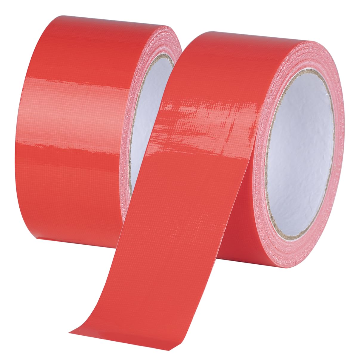 XUXU 2 Pack Heavy Duty Waterproof Red Duct Tape, Strong Adhesive for Indoor Outdoor Repairs, 40 Yards x 2 Inch Total