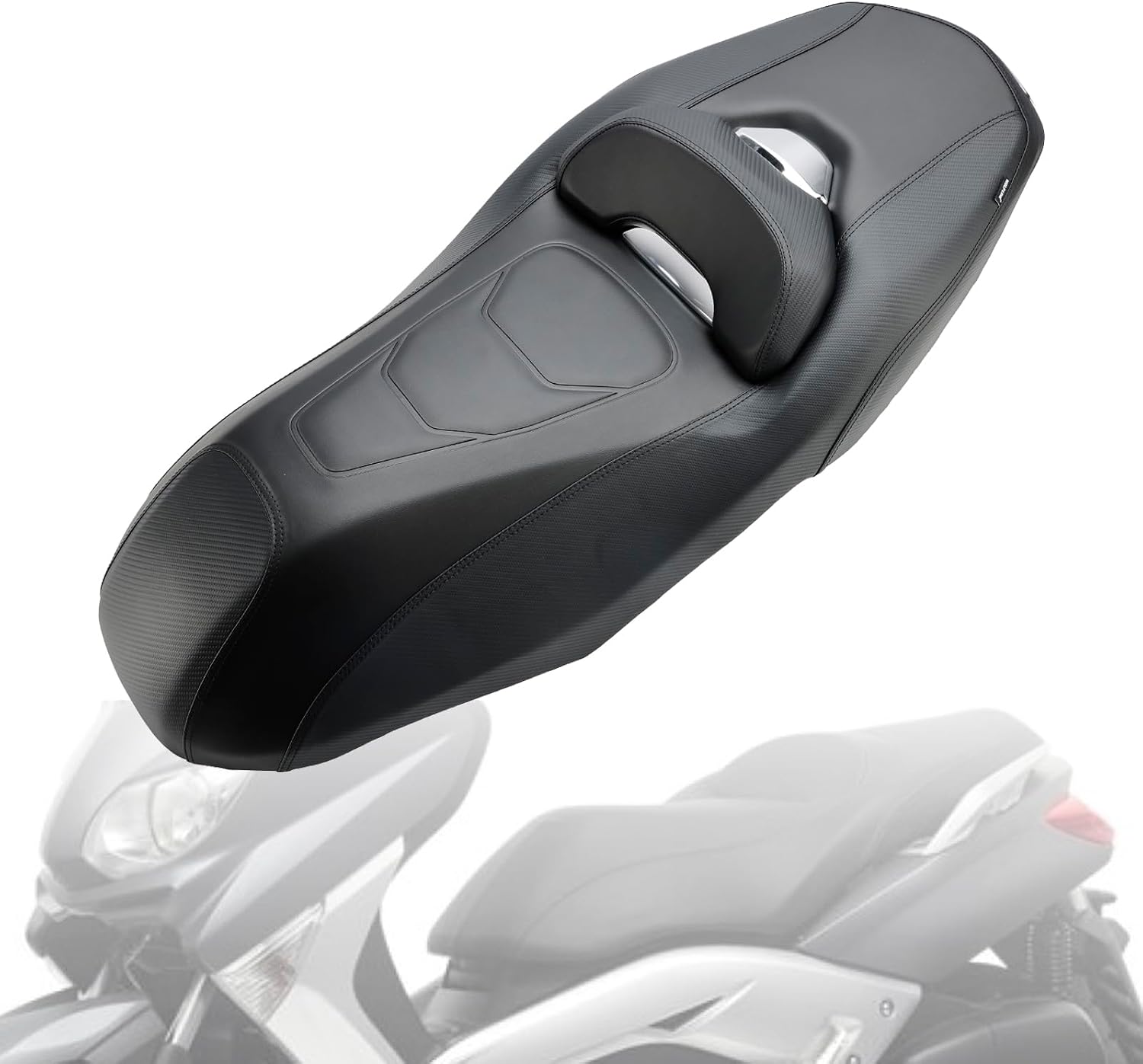 Rider Passenger Seat Front Rear Cushion Black for YAMAHA X-MAX 300 2023-2024