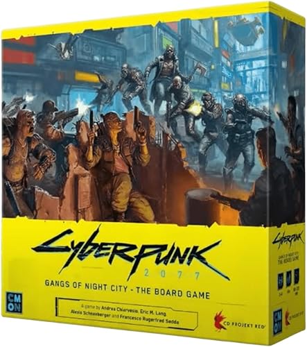 Miniatura 2 de Cyberpunk 2077: Gangs of Night City Juego de Mesa - ¡Conquista Night City en Este Inmersivo Juego de Estrategia de Ciencia Ficción! Juego de