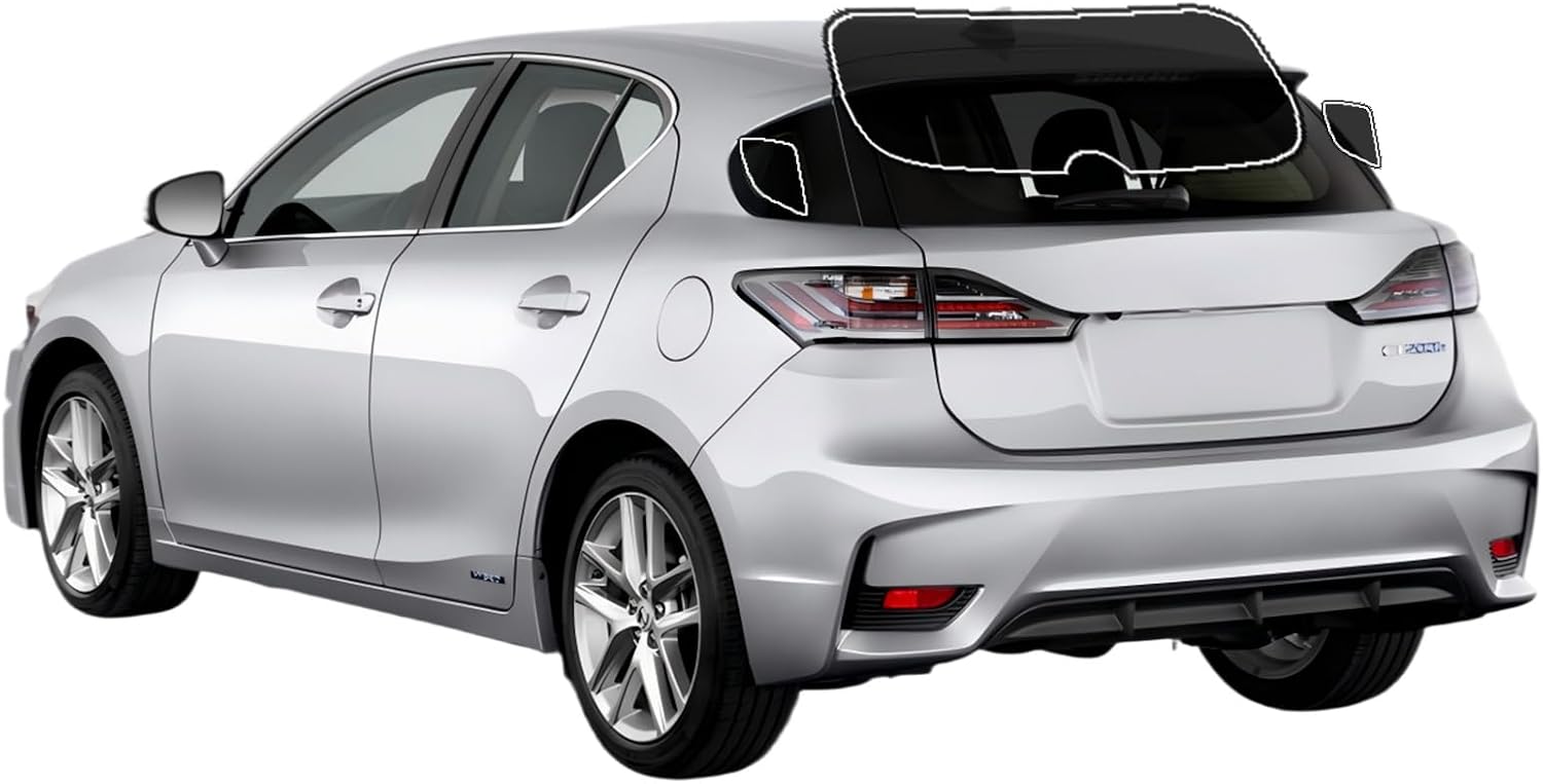 AUTOTEK Precut Window Tint Film for Lexus CT 2011-2017 Rear Windshield 5% VLT 2Ply Anti-Shatter, UV Block, Privacy Protection, Easy Install, No Trimming Needed,Heat & Glare Reduction