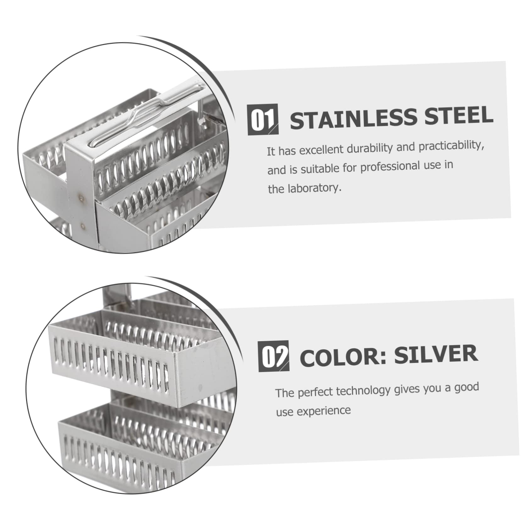 Slides For Microscope Stainless Steel Microscope Slide Rack - 60 Slide ...