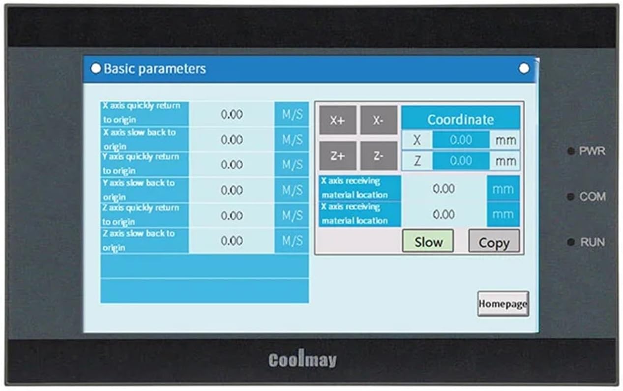 5 Inch HMI Combo Industrial Controller with 12 DI 12 DO 4 AI 2 AO 4-20mA