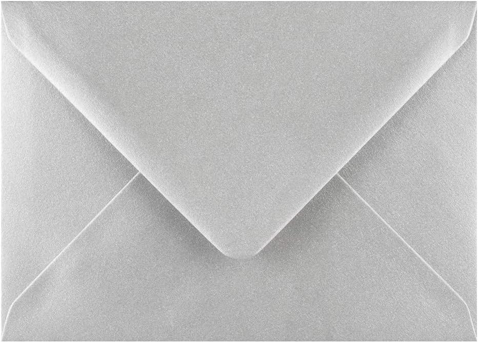 Cranberry C7 Metallic Silver Envelopes Pack of 25