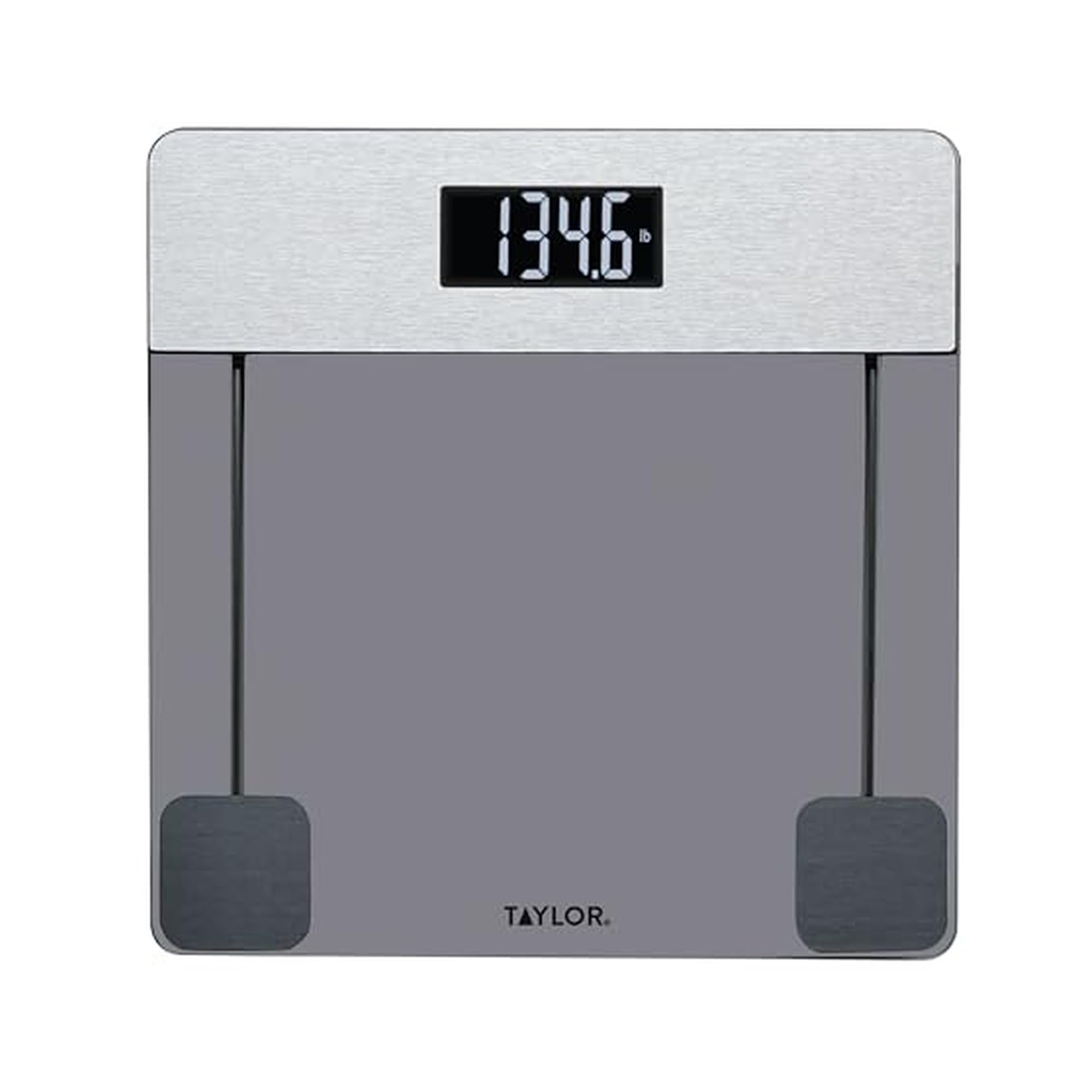 Taylor Digital Glass Bathroom Scale Scale for Body Weight Digital Weighing Machine for People Tinted Glass and Brushed