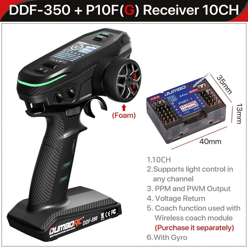 Amazon.com: Dumborc DDF-350 RC Radio Transmitter and Receiver with