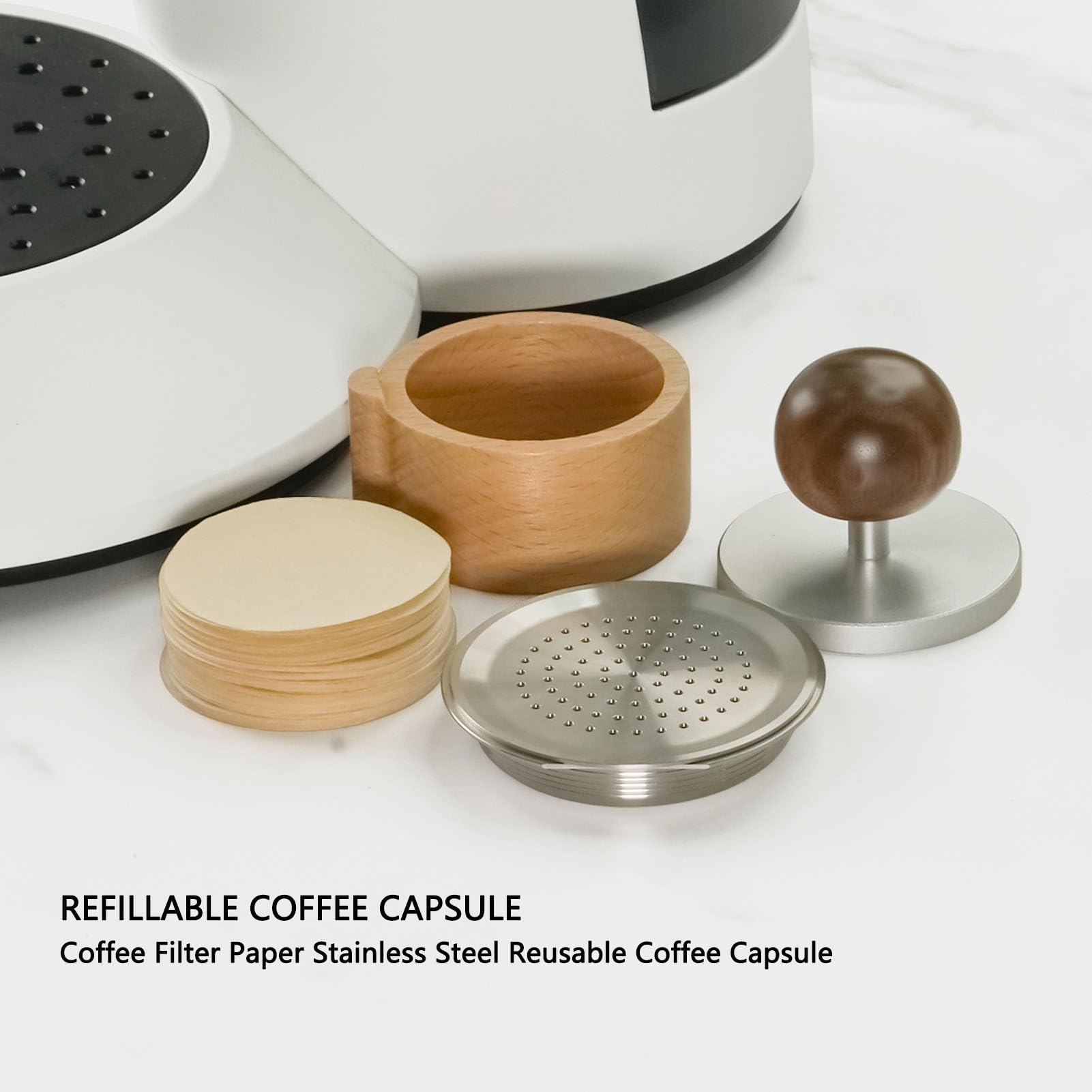Cápsulas de café de Acero Inoxidable, Cápsulas de café Recargables, Cápsulas de café de Metal Reutilizables, Cápsulas de café Reutilizables, Cápsulas de Filtro de café