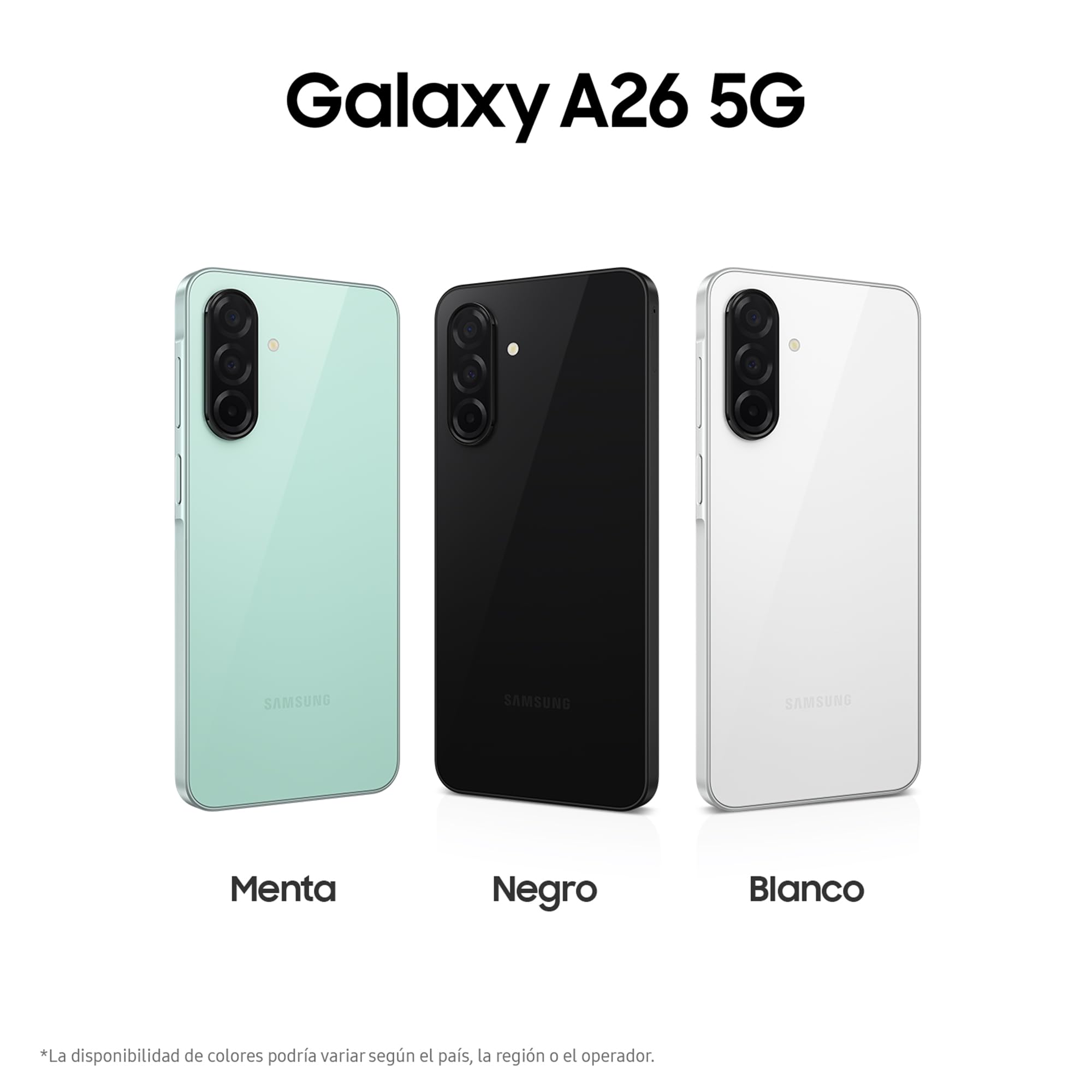 Samsung Galaxy A26 5G 256GB Teléfono Móvil, Inteligencia Alucinante, 6GB RAM, 50MP Cámara, Negro, Garantía del Fabricante 3 Años + 1 Año Extra