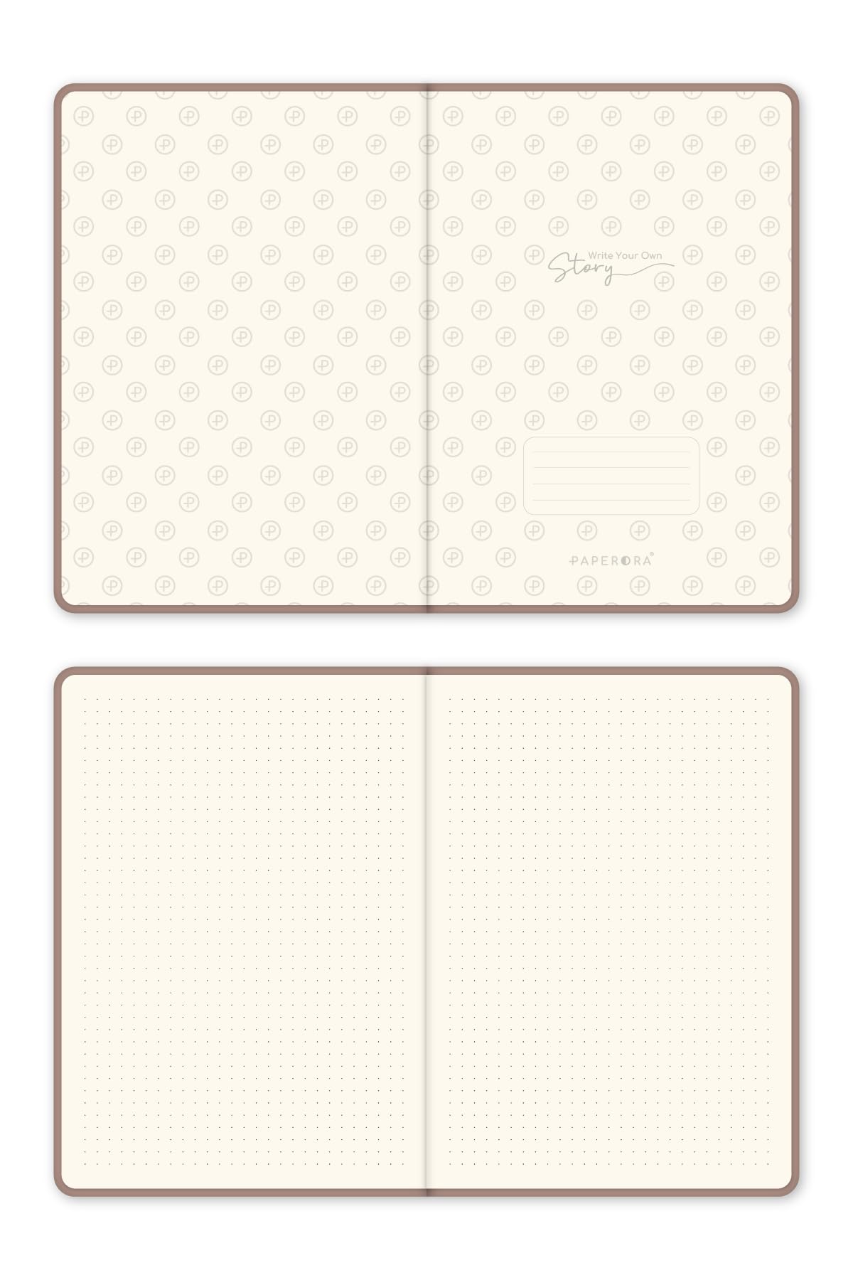 A5 Bullet Journal Noktalı Defter 140 gr. 80 Yaprak Cappuccino