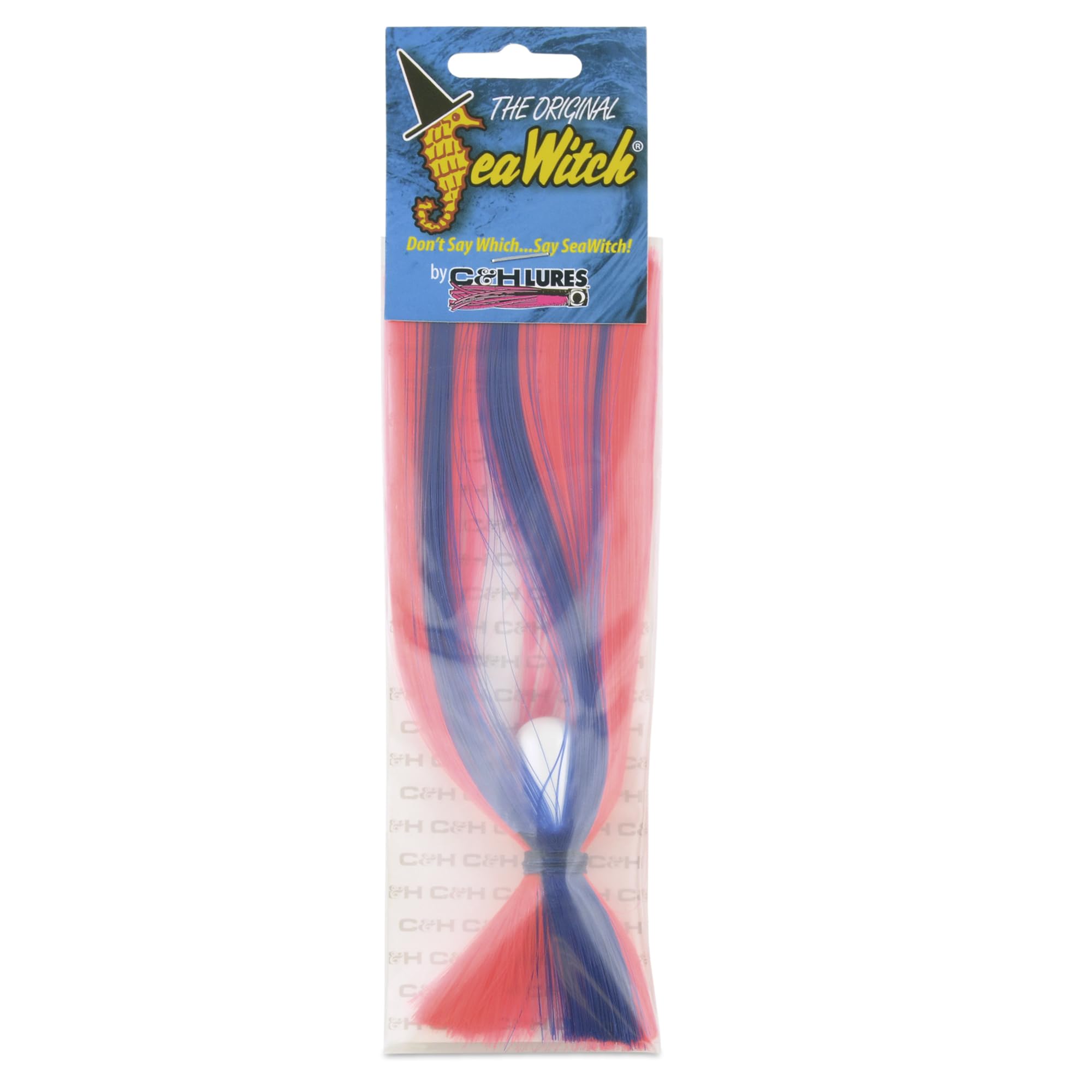 C&H, Sea Witch Lure, Pink/Blue Skirt, 2.5 oz / 70.8 g Head