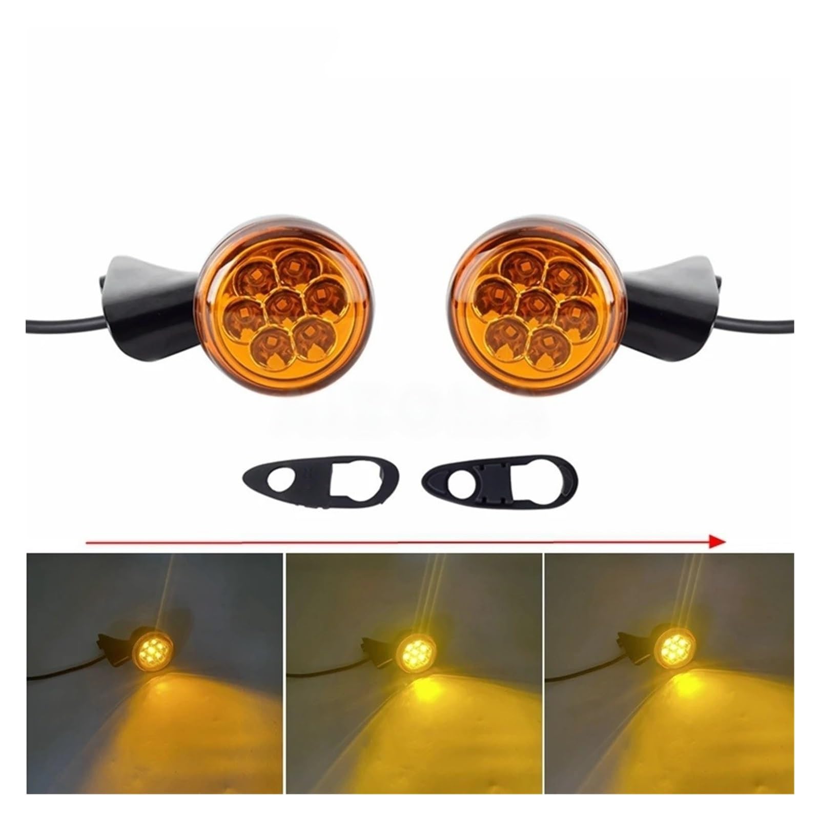 Indicatore di direzione a LED anteriore Indicatoris Motos