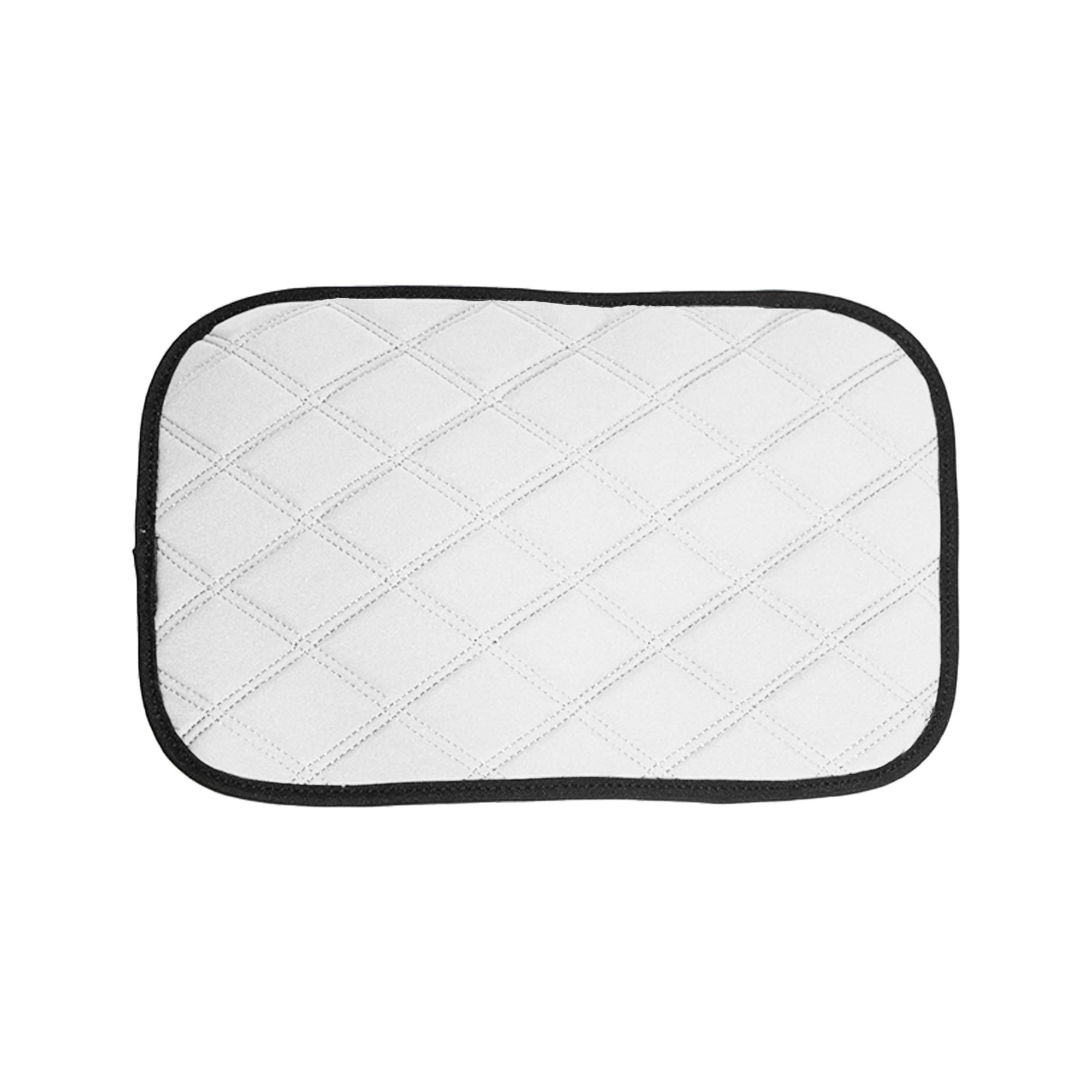 FH Group Neosupreme White Diamond Pattern Center Console Pad – Water-Resistant Armrest Cover Protector for Cars, SUVs &amp; Trucks