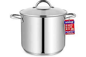 Bakken-Swiss Deluxe 16-Quart Stainless Steel Stockpot: A Culinary Masterpiece for Hearty Creations