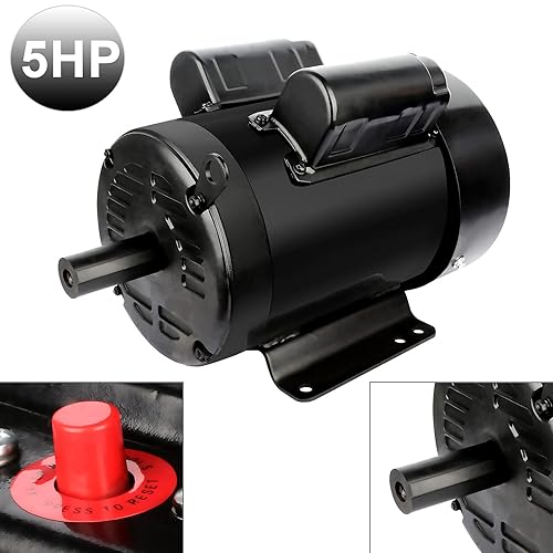 Miniatura 2 de NUEVO 5HP Compresor de Aire Motor 184T Marco Farm Duty Motor eléctrico 1750 RPM TEFC 208-230V 28.5-27.0 AMP CWCCW