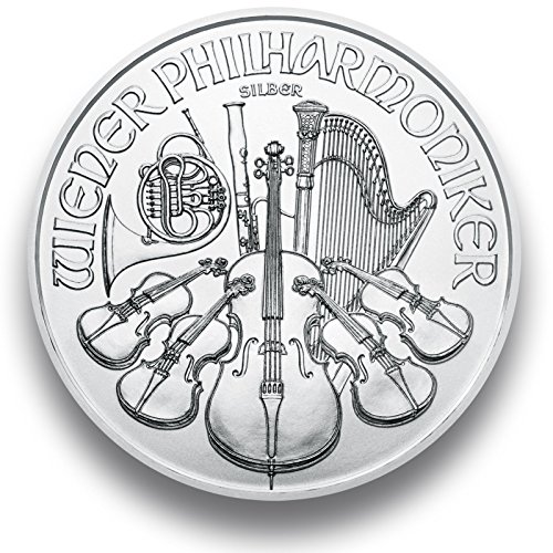 Preisvergleich Produktbild Silbermünze Wiener Philharmoniker - 2018 - 1 Unze - einzeln in Münzkapsel verpackt