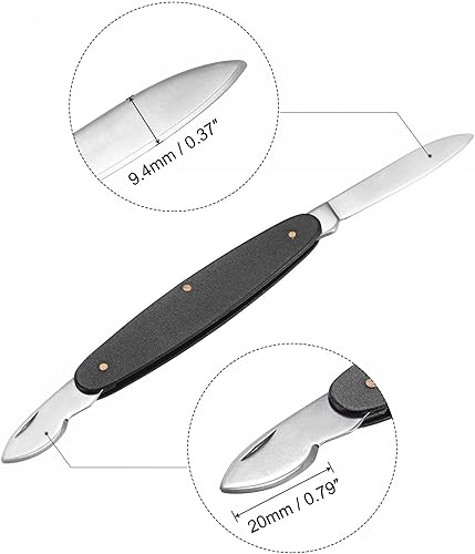 Miniatura 3 de uxcell Cuchillo removedor de abridor de caja trasera, herramienta de extracción de doble propósito, removedor de batería de acero inoxidable,