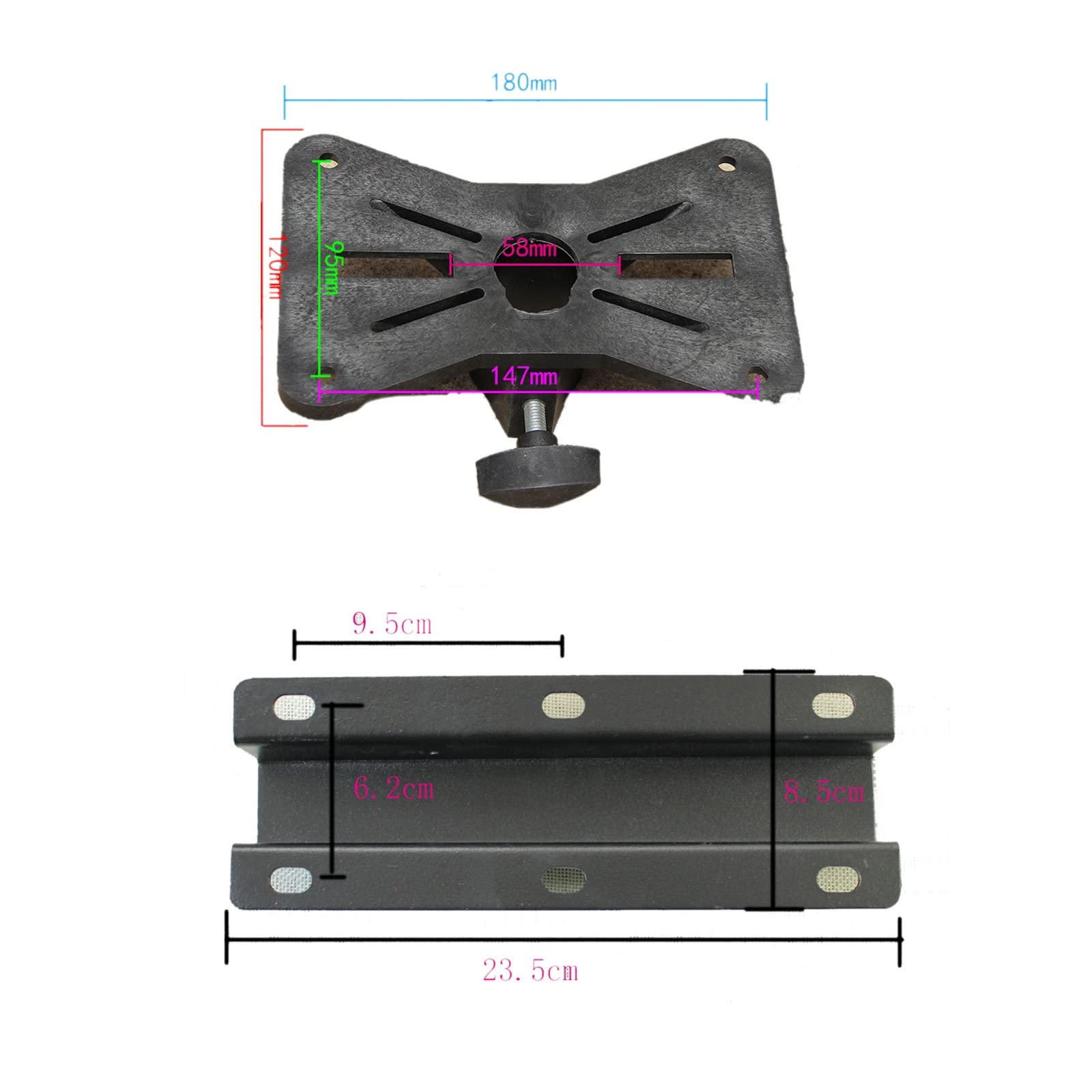 Support D'enceinte Haut-Parleur Support Mural Universel Grand Plateau Support de Chevet Plaque d'acier projecteur Support Mural projecteur Cintre Support pour Haut-Parleur