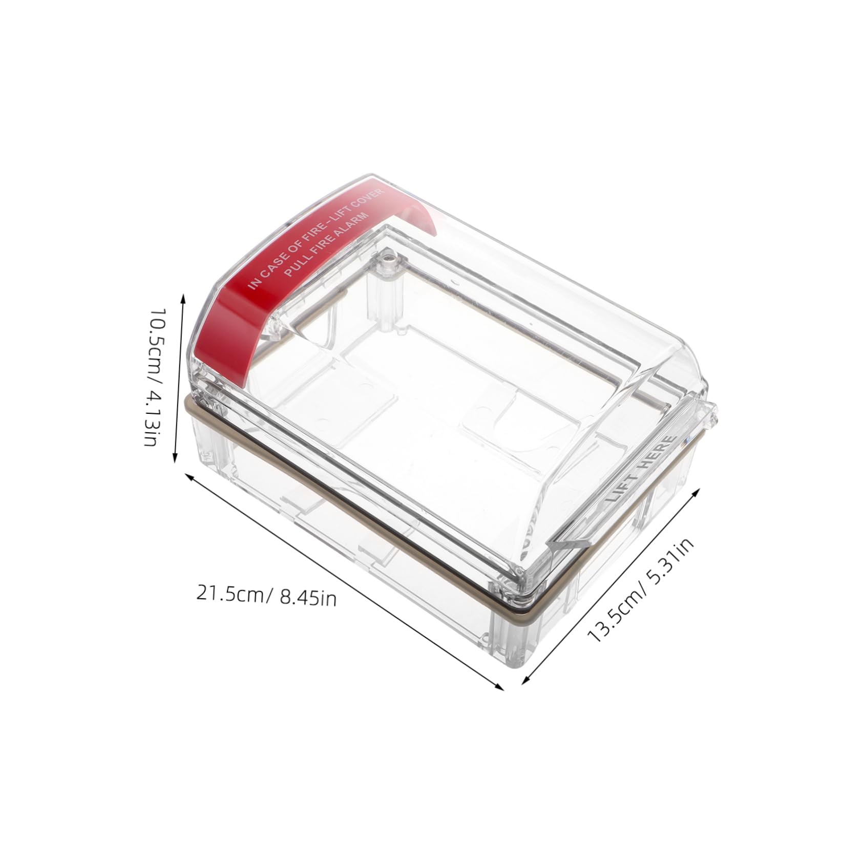 POPETPOP Interruptor para Punto de Llamada de Incendio Protector de Botón de Alarma Manual Cobertura Completa Fácil Instalación para Uso Interiores