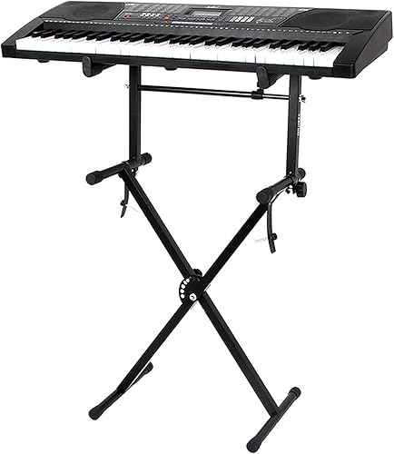 Miniatura 3 de Soporte de teclado de piano, soporte de teclado electrónico ajustable en altura, soporte de piano electrónico para pianos digitales, soporte práctico
