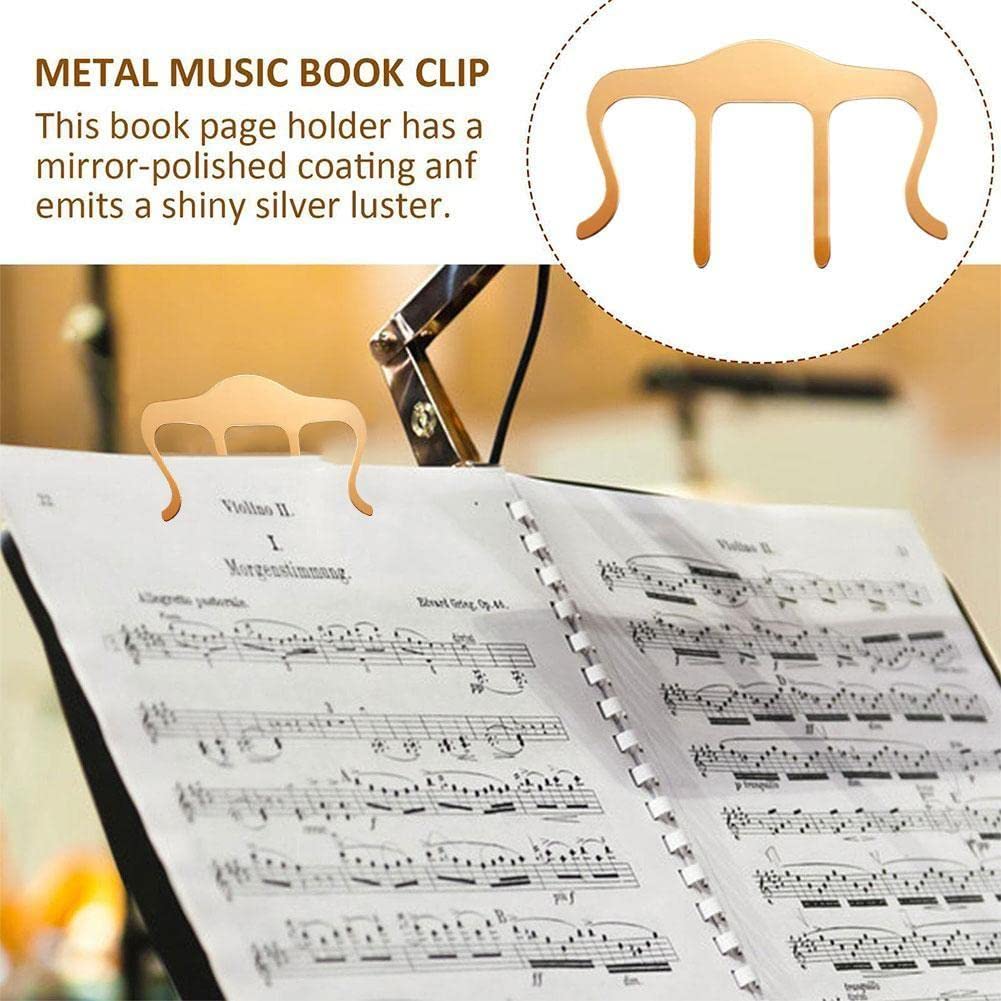 Pince De Lecture En Métal Style Chat - Marque-Page Pour Livres De Musique, Partitions, Guides - Main Libre