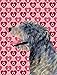 PatioPlus 11 x 15 in. Irish Wolfhound Hearts Love and Valentines Day Portrait Flag44; Garden Size
