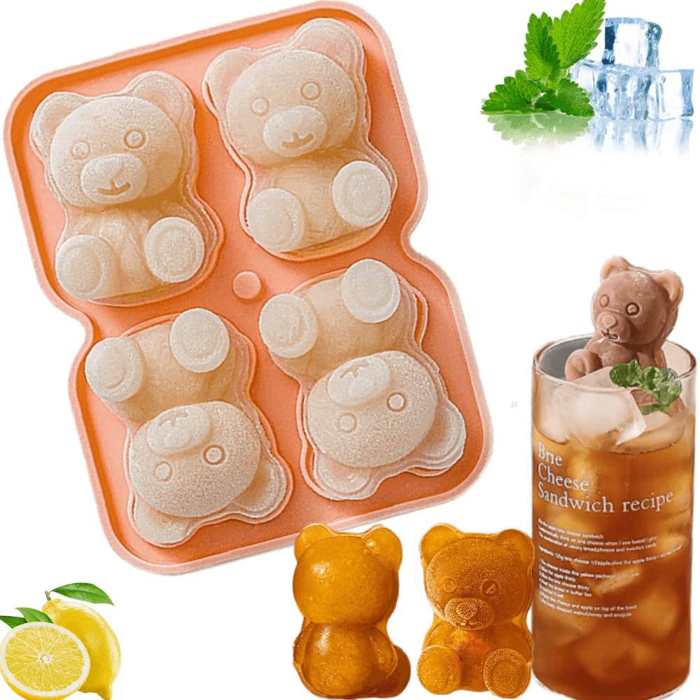 Ice Pop Molds Cartoon Molds Silicone Homemade Frozen Baby Molds Maker Bpa Free Reusable Easy Unmold (Pink)