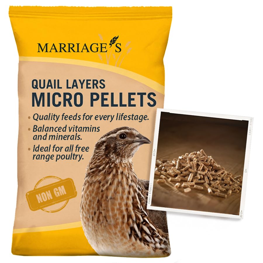 Marriages Quail Layers Micro Pellets 20kg