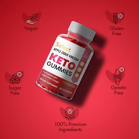 (3 Pack) Select Keto ACV Gummies, Official, Maximum Strength