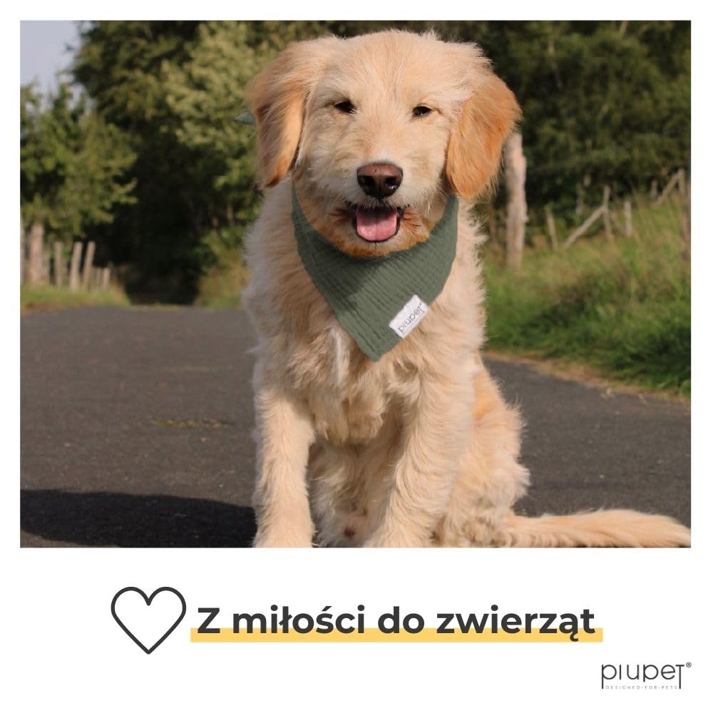 PiuPet® Bandany dla psów (S) - Fioletowy/różowy - Zestaw 2 bandan dla psów - Stylowe bandany dla dużych i małych psów - Ubranka i akcesoria dla psów