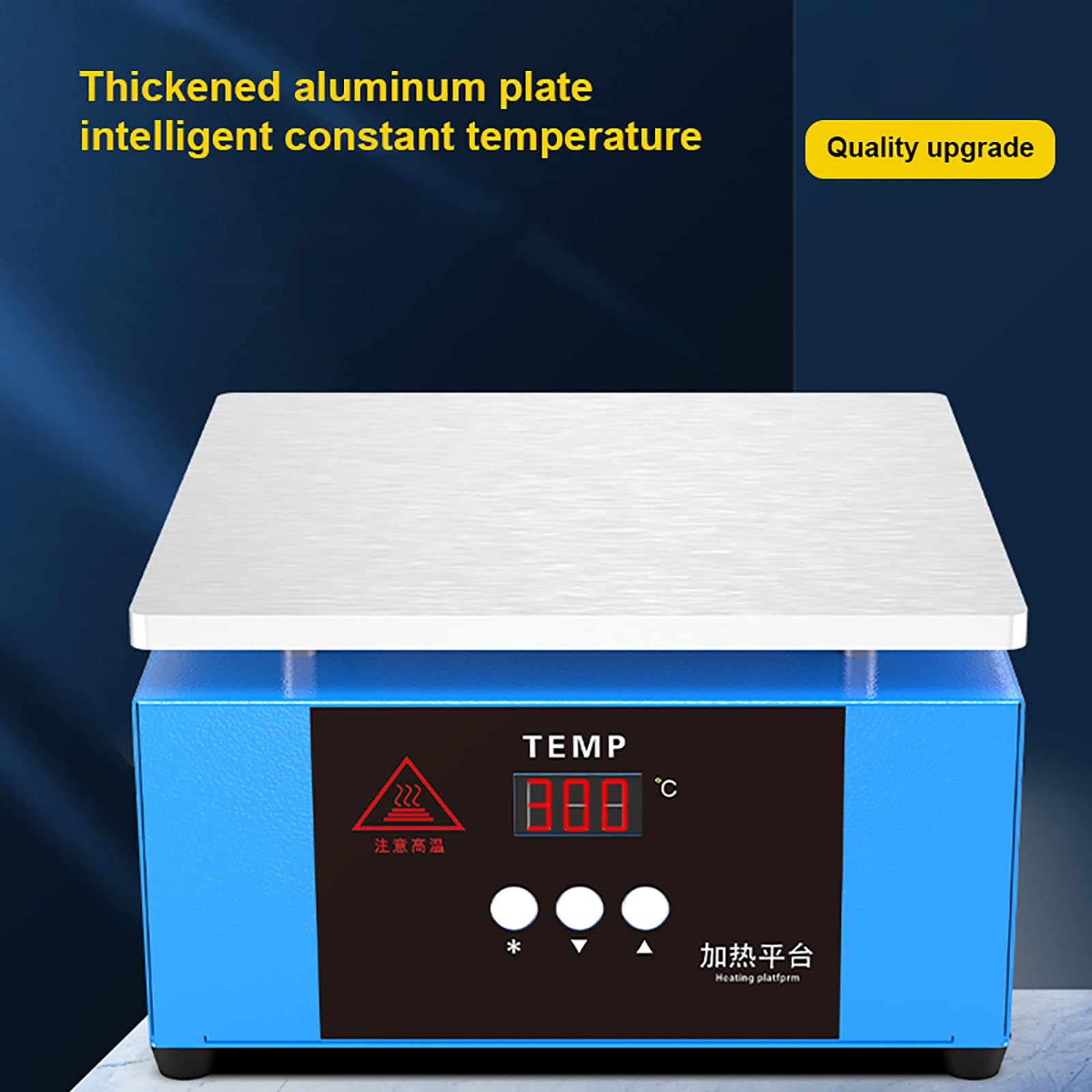 Mesa de calefacción de reparación LED, máquina de embalaje de celofán, sellador de película caliente para laboratorio, líquido, precalentamiento de moho, reparación de teléfonos