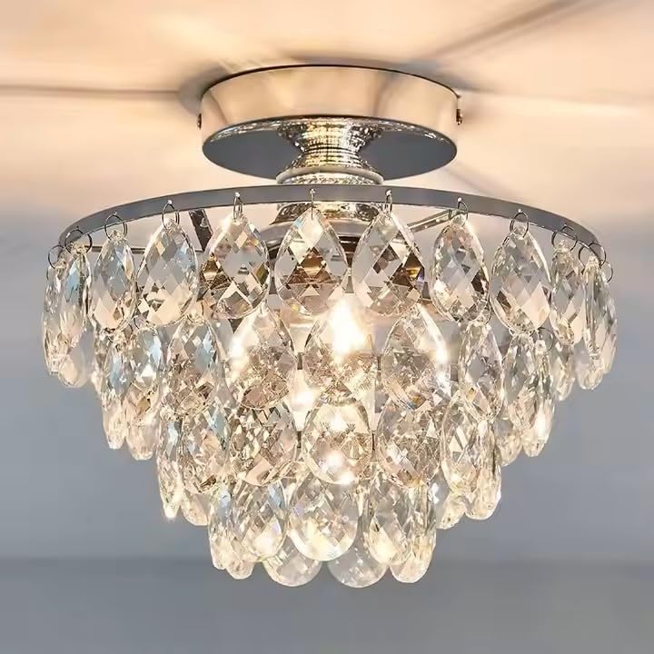 Iluminación para pasillos y dormitorios con lámpara LED de cristal