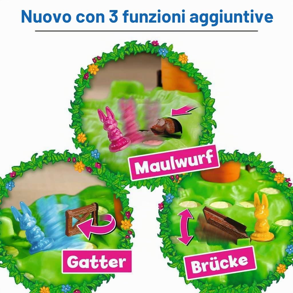Giochi per bambini Ravensburger 22343 - Lotti Karotti - gioco di corse per 2-4 giocatori, gioco per bambini dai 4 anni - regali di compleanno