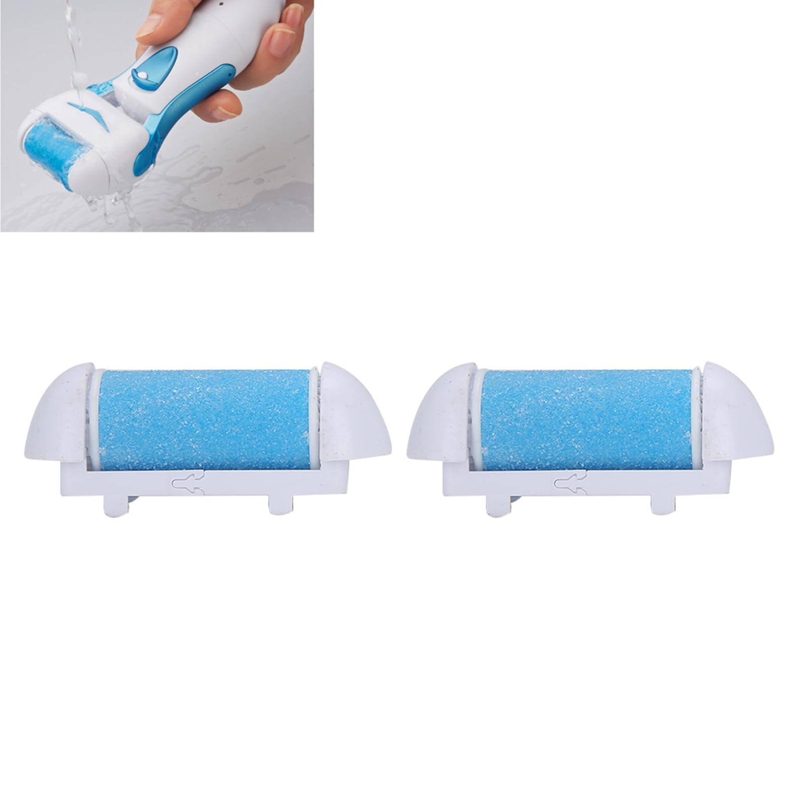 Foot File Roller Head Small Body Easy to Store Reusable Pedicure Machines with Roller Heads Salon Shop Manicure Shop for Home Beauty Salon