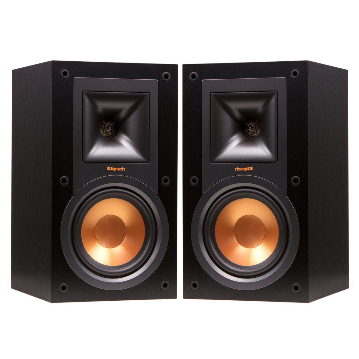 Klipsch R15M Reference Bookshelf Monitor Speaker Pair with R25C Center Speaker (Black) Buy