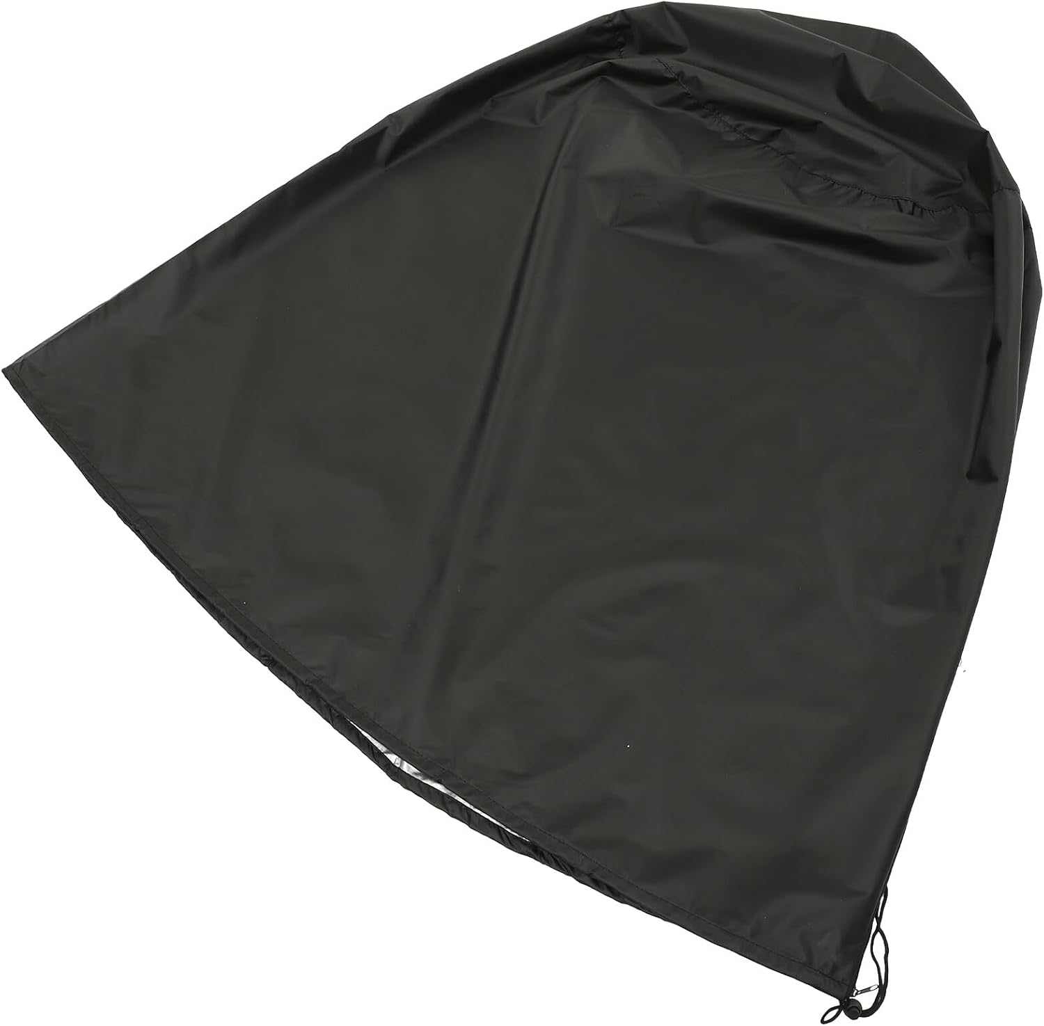 Oxford Cloth Garden Fountain Cover Weather Resistant Protector with Drawstring for Outdoor Patio X Black Silver Coating